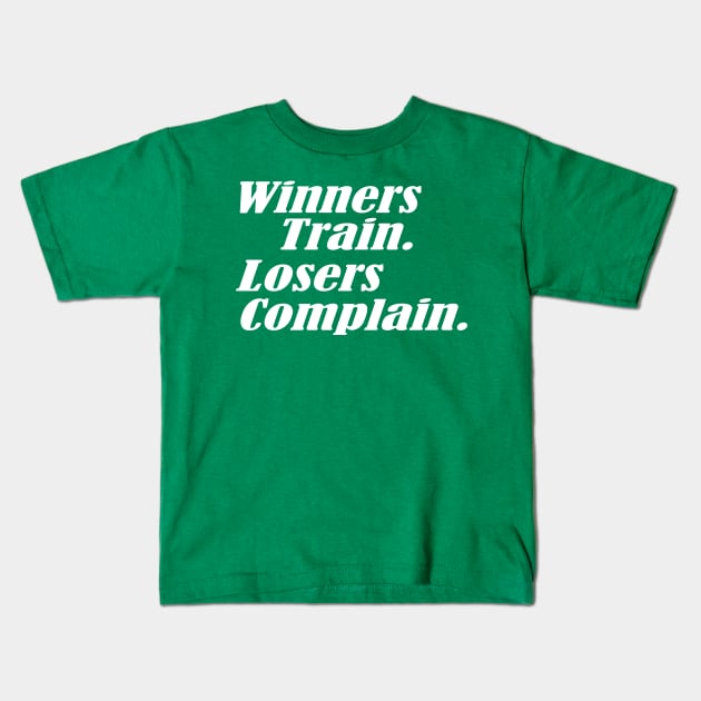 Winners Train Kids T-Shirt by Brobocop